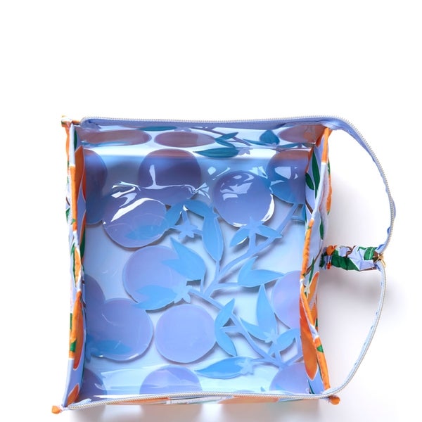 The Flat Lay Co. Open Flat Makeup Jelly Box Bag - Mediterranean Oranges Vatertagsangebot