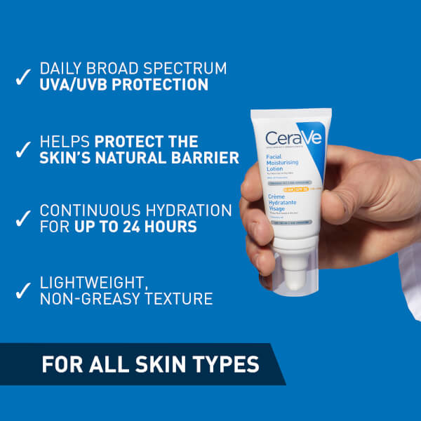 CeraVe AM Facial Moisturising Lotion SPF30 with Ceramides for Normal to Dry Skin 52ml Fabrik Onlineshop