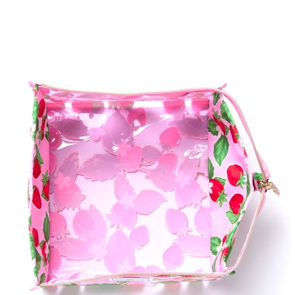 The Flat Lay Co. Open Flat Makeup Jelly Box Bag - Summer Strawberries Osterangebot