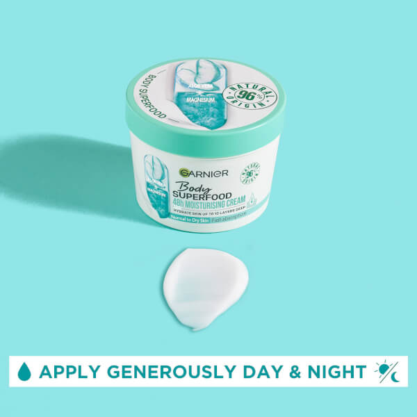 Garnier Body Superfood, Moisturising and Soothing Body Cream, Aloe Vera and Magnesium 380ml Speichern exportieren