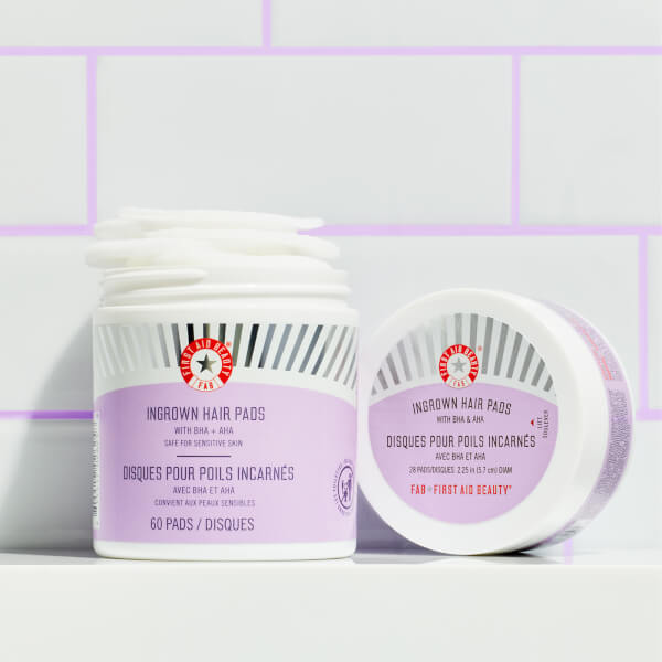 First Aid Beauty BHA and AHA Ingrown Hair Pads (Pack of 60) 50% Rabatt für begrenzte Zeit