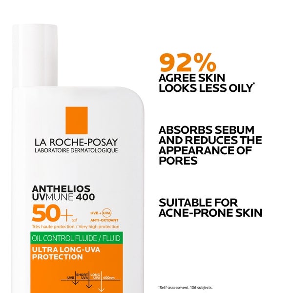 La Roche-Posay Anthelios Oil Control Fluid SPF50+ for Oily Blemish-Prone Skin 50ml Nur für heute