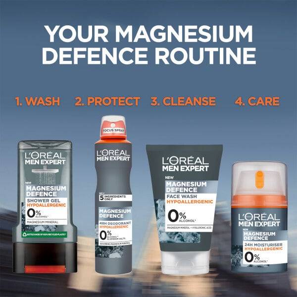 L'Oréal Paris Men Expert Magnesium Defence Shower Gel 300ml Begrenztes Angebot