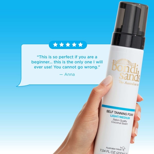 Bondi Sands Self Tanning Foam 200ml - Light/Medium Valentinstagsangebot