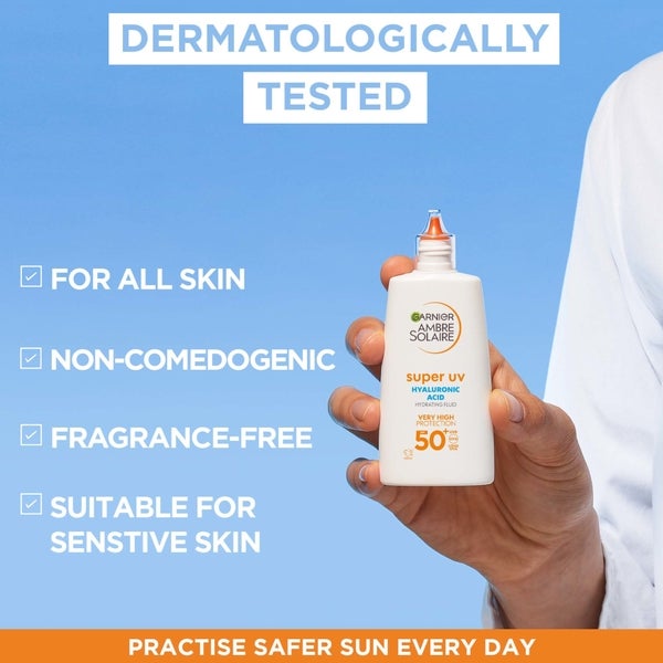 Garnier Ambre Solaire Ultra-Light Sensitive Sun Protection Face Fluid SPF50+ 40ml Zeitlich begrenztes Angebot