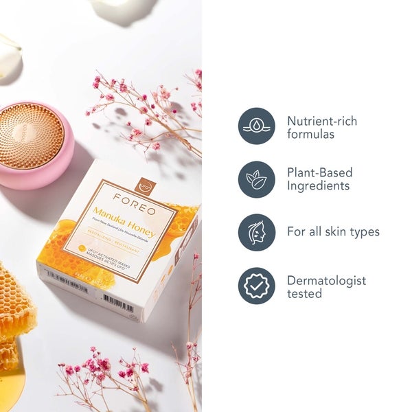 FOREO Manuka Honey UFO/UFO Mini Revitalising Face Mask for Ageing Skin (6 Pack) Riesige Rabatte