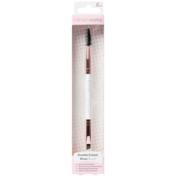 Brushworks Weiß und Gold Braue Duo Pinsel zollfrei