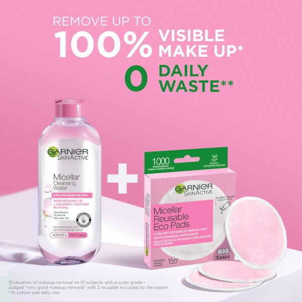 Garnier Micellar Reusable Make-up Remover Eco Pads Rabatte dieses Monats