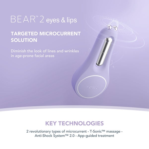 FOREO BEAR 2 Eyes and Lips Supercharged Set - Lavender Online