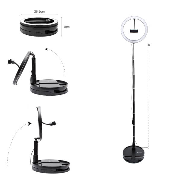 Rio Faltbares LED-Ringlicht Auslauf