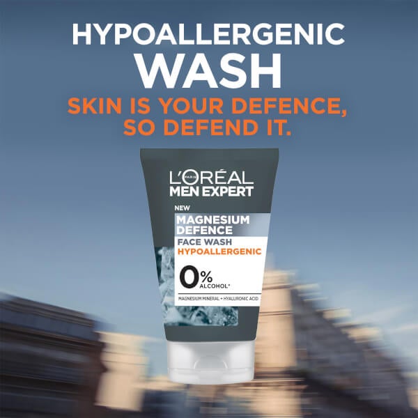 L'Oréal Paris Men Expert Sensitive Skin Face Wash Facial Cleanser 100ml Kostenlose Rückgabe