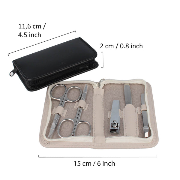 ﻿Parsa Beauty PARSA Beauty Maniküre Set, 5-teilig, schwarz oder greige Begrenzte Freigabe