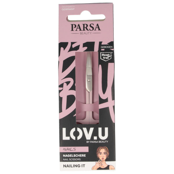 Parsa Beauty PARSA Beauty LOV.U Nagelschere gebogen, rosa Zeitbegrenzte Promotion