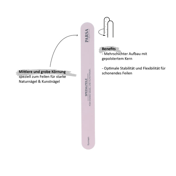 Parsa Beauty PARSA Beauty Nagelfeile für stabile Nägel Auslauf