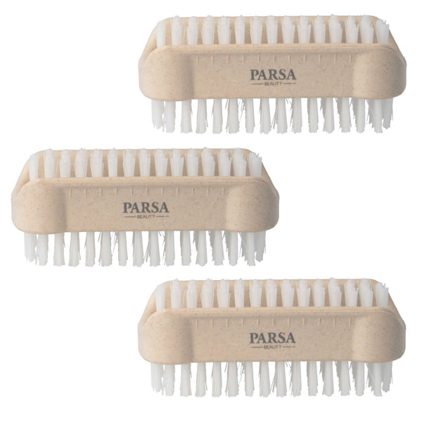 Parsa Beauty 3er Pack PARSA Beauty Nature Love Nagelbürste Handwaschbürste, doppelseitige Nagelbürste in beige Hotsell