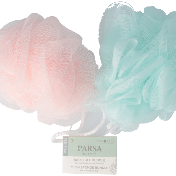 Parsa Beauty PARSA Beauty Badetuff in rosa und blau Valentinstagsangebot