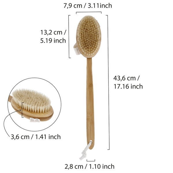 Parsa Beauty PARSA Beauty Bambus Badebürste abnehmbar FSC®-zertifiziertes Bambus Saisonschlussverkauf
