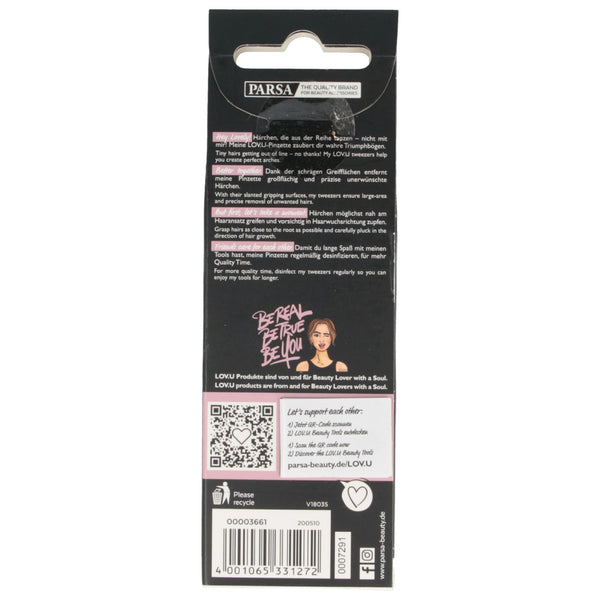 Parsa Beauty PARSA Beauty LOV.U Pinzette schräg, schwarz Zeitlich begrenztes Angebot