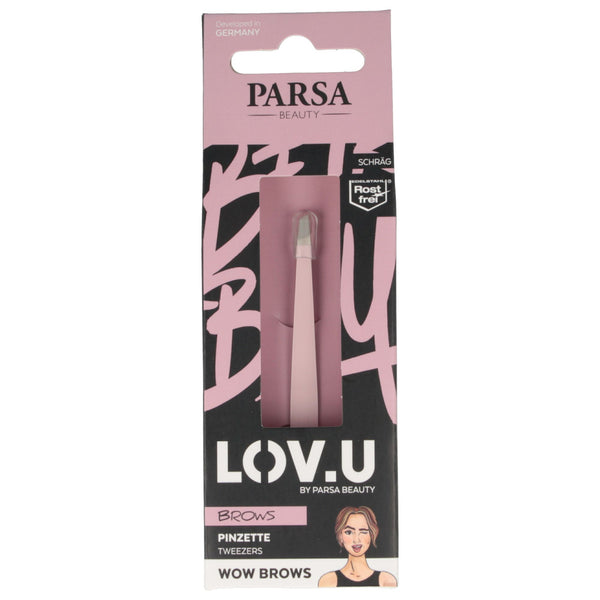 Parsa Beauty PARSA Beauty LOV.U Pinzette schräg, rosa Große Rabatte