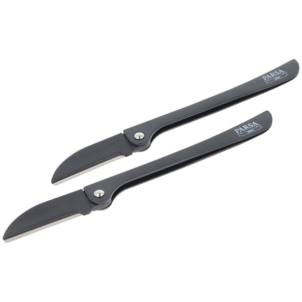 Parsa Beauty PARSA Men Haar- und Bartmesser, 2er Set klappbar japanischer Edelstahl Tägliche Deals