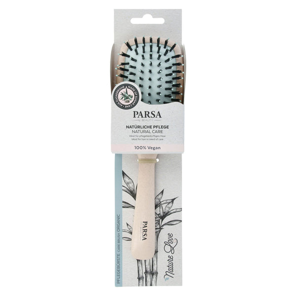 Parsa Beauty PARSA Beauty Pflegebürste Organic vegane Haarbürste groß oval in beige Fabrikverkauf