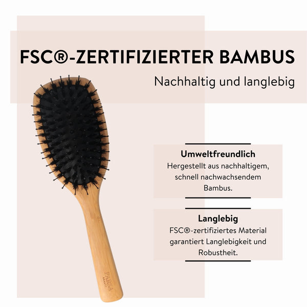 Parsa Beauty PARSA Beauty Bambus Pflegebürste groß oval mit Mischborsten aus FSC® -zertifiziertem Bambus Flash Sale