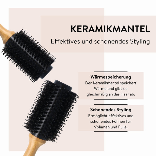 Parsa Beauty PARSA Beauty Bambus Volumenbürste Aloe Vera groß ø 33mm aus FSC®-zertifiziertem Bambus Online Shopping