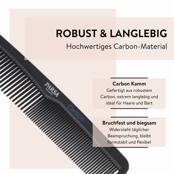 Parsa Beauty PARSA Beauty Carbon Frisierkamm Kauf eins, bekomm eins gratis