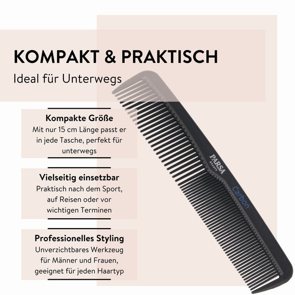 Parsa Beauty PARSA Beauty Carbon Frisierkamm Kauf eins, bekomm eins gratis