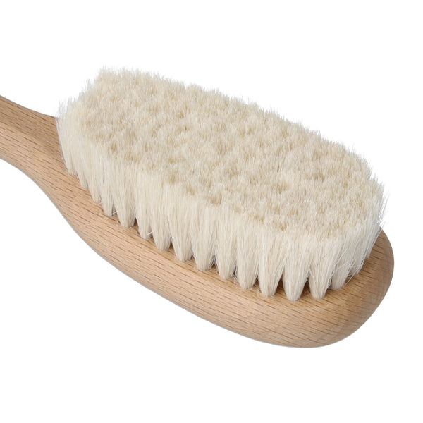 Parsa Beauty PARSA Baby Haarpflegebürste mit Ziegenhaar aus FSC®-zertifiziertem Buchenholz für die Pflege von feinem Babyhaar und empfindlicher Kopfhaut Bis zu 65% Rabatt