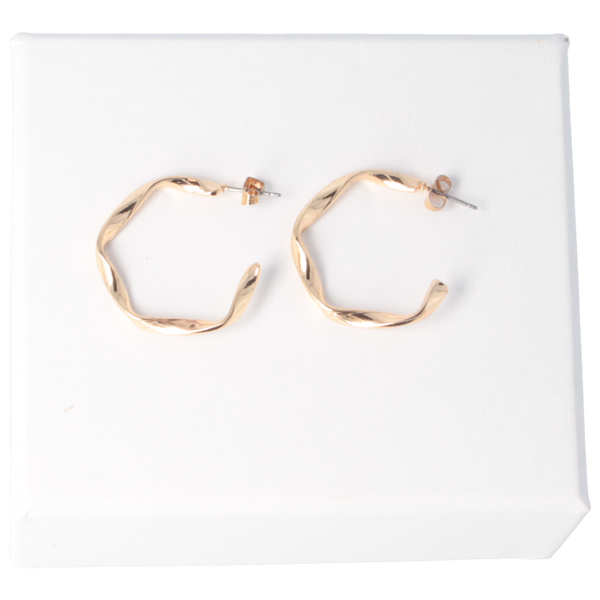 Parsa Beauty That's me by PARSA Beauty Creolen in Gold mit gewellter Optik Kostenloser Versand international
