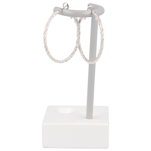 Parsa Beauty That's me by PARSA Beauty Creolen in Silber mit gebürsteter Struktur Begrenzt auf 3 Tage