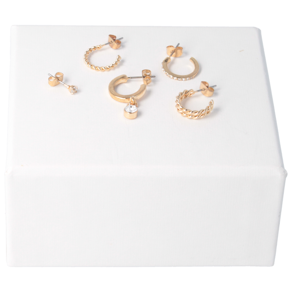 Parsa Beauty That's me by PARSA Beauty Mehrfachohrstecker mit Strass in Gold Speichern exportieren