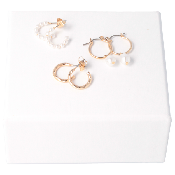 Parsa Beauty That's me by PARSA Beauty Ohrring-Set mit zeitlosen Perlendetails Im Verkauf