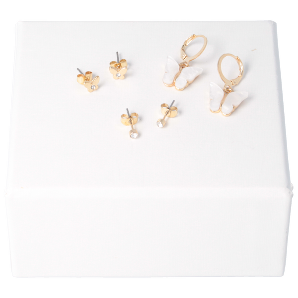 Parsa Beauty That's me by PARSA Beauty Ohrring-Set mit lieblichen Schmetterlingsdetails 50% Rabatt für begrenzte Zeit