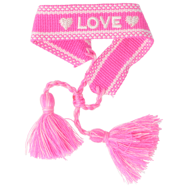 Parsa Beauty That's me by PARSA Beauty Stoffarmband in Pink mit Love Schriftzug Kostenloser Versand