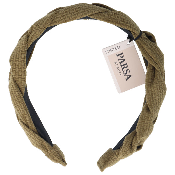 Parsa Beauty PARSA Beauty Haarreif geflochten grün Lagerräumung