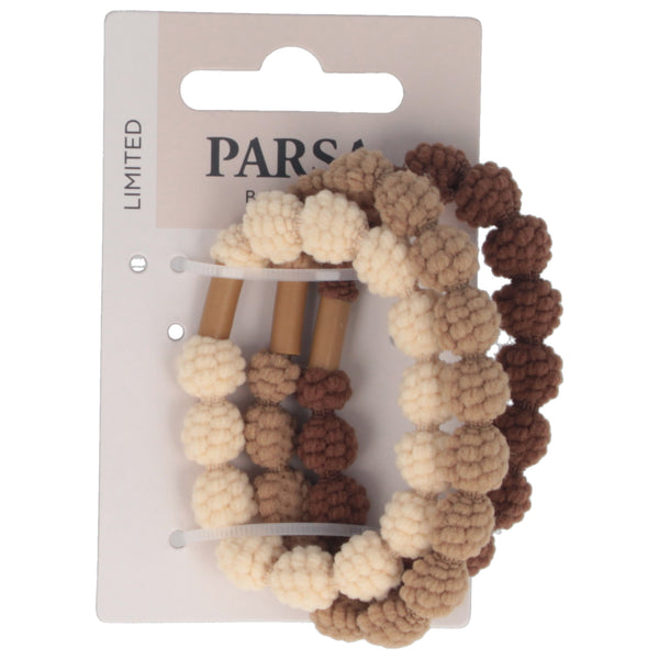 Parsa Beauty PARSA Beauty Haargummi strukturiert mehrfarbig 3Stk Neuheiten