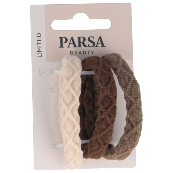 Parsa Beauty PARSA Beauty Haargummi strukturiert mehrfarbig 5,5cm 3Stk Bestseller