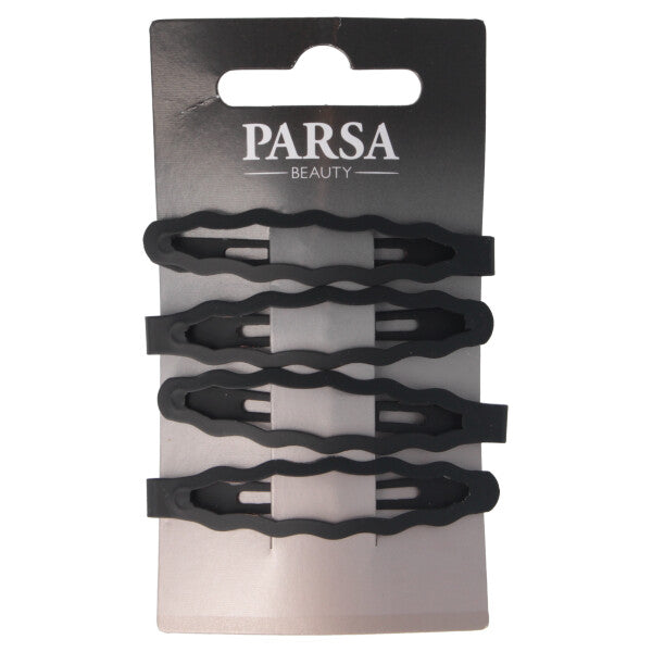 Parsa Beauty PARSA Beauty Haarclip schwarz matt gewellt 4Stk Begrenzte Freigabe