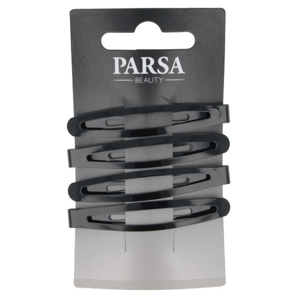 Parsa Beauty PARSA Beauty Haarclip oval schwarz shiny 4Stk Letzte 3 Tage