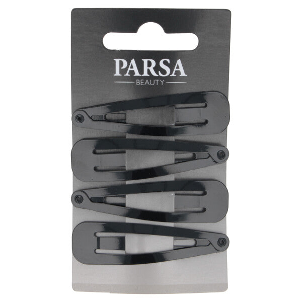 Parsa Beauty PARSA Beauty Haarclip schwarz shiny 6cm 4Stk Nur noch ein Tag übrig