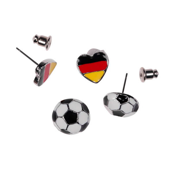 Parsa Beauty PARSA Beauty Deutschland Fanartikel Set Haarband, Schleife, Ohrringe, Scrunchies für EM und WM Kostenloser Versand international