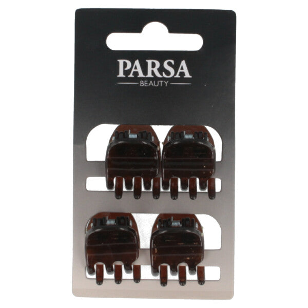 Parsa Beauty PARSA Beauty Haarklammer braun shiny 4Stk 50% Rabatt für begrenzte Zeit