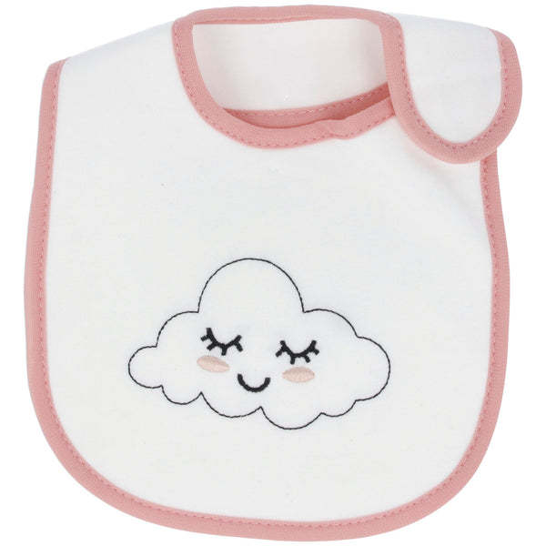 Parsa Beauty PARSA Baby Babylatz weiß mit rosa Bodüre 1Stk Osterangebot