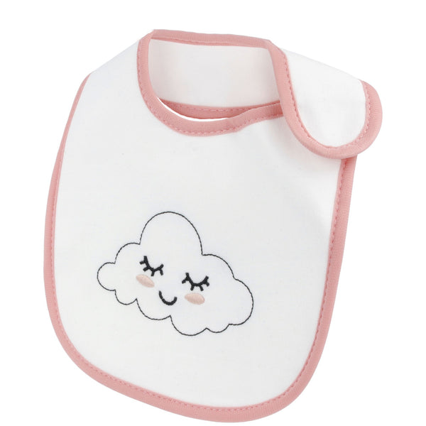 Parsa Beauty PARSA Baby Babylatz weiß mit rosa Bodüre 1Stk Osterangebot