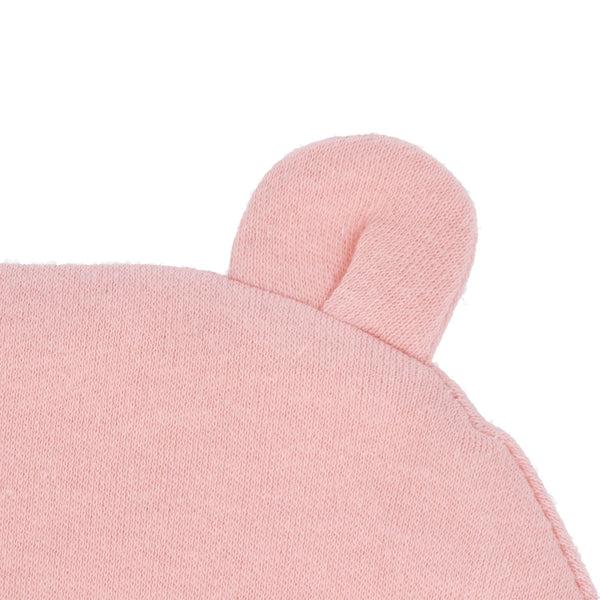 Parsa Beauty PARSA Baby Mütze rosa mit Öhrchen und Wölkchenstickerei 1Stk Vatertagsangebot