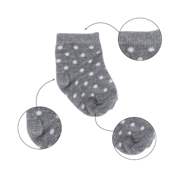 Parsa Beauty PARSA Baby Söckchen grau mit weißen Punkten Top Angebot