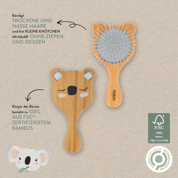 Parsa Beauty PARSA Beauty Nature Kids Wet&Dry Bürste Koalaprint aus FSC®-zertifiziertem Bambus Speichern exportieren