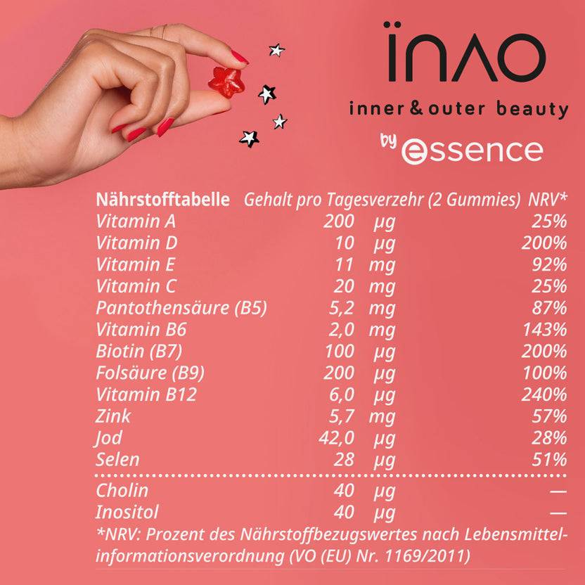INAO by Essence Hair Yeah Gummies 6 Month Bundle (972g) Nur für heute